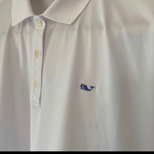 Vineyard Vines Women’s  White Polo Performance Shirt Size L NWOT